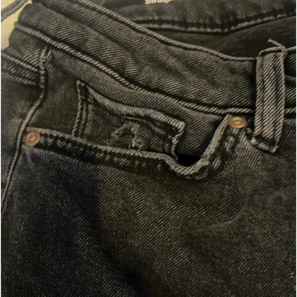 Black straight jeans